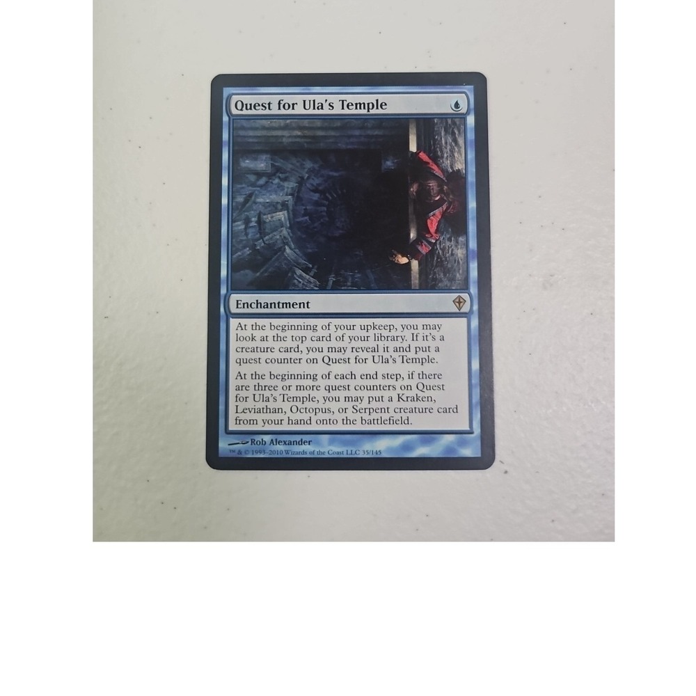 Quest for Ula's Temple Worldwake Magic The Gathering MTG Blue‎ Rare 35/145 WWK